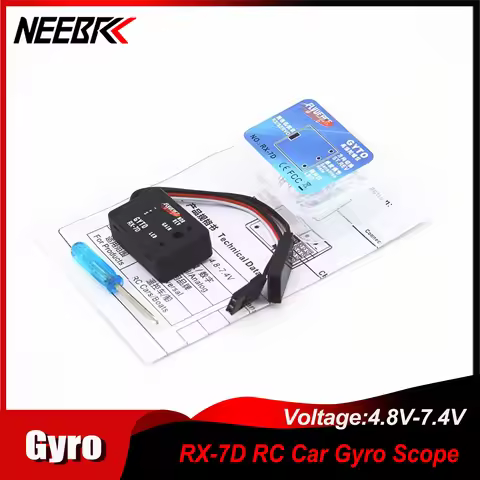NEEBRC RX-7D Gyro Scope Micro Mini Gyro DC 4.8-7.4V for RC Car Drift Racing Boat Digital/Analog Univ