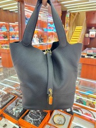 愛馬仕 Hermes Picotin 26 罕有尺寸 黑金  7B 2T 三個現貨