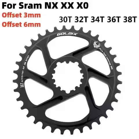 MTB direct mount chainring for sram NX XX XO 3 bolt chain ring 0mm 3mm 6mm offset 30t 32t 34t 36t 38