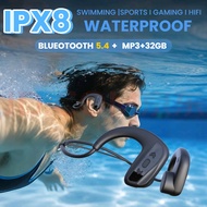 Wireless Bluetooth Swimming Headphones IPX8 MP3 Player Waterproof 32GB Storage Gym Headphones for Sw