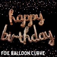 FOIL BALLOON HAPPY BIRTHDAY CURVE LETTERS