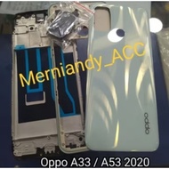 Casing housing casing full set oppo a33 2020 / a53 2020 frame + bezel + bacdoor