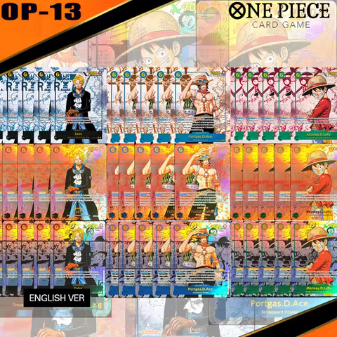 Diy One Piece Card Carrying On His Will (Op13) Op13-118 Monkey D Luffy Op13-119 Portagas D Ace Op13-