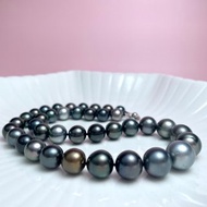 天然海水珍珠 大溪地黑珍珠 跳色 項鏈