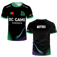 New CS2 BC.Game Esports Jersey S1mple Pro League Player Training Uniform Unisex Breathable E-sports 
