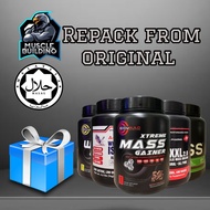 protein 1kg Mmx mass, body Build mass, serious mass,Dymatze mass, fast grow , USN mass + Free gift 🎁