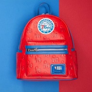 🆕 #美國代購 US🇺🇸 📦訂購 美國代購 Loungefly NBA Philadelphia 76ers Logo Mini Backpack 費城76人 背包 《下單前請先觀看購買購物須知》