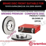 BREMBO GENUINE DISC BRAKE ROTOR (FRONT) FOR TOYOTA SUPRA [DB4] 2.0L 3.0L (2019-2024YR) (348MM) (COMP