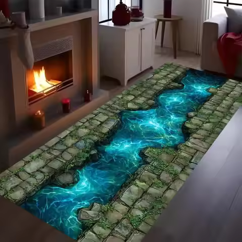 3D Huge Crack Rug 3D Runner Rug 3D Design Deep Hole Rug Illusion Optical Illusion Rug 3D Design Rug 