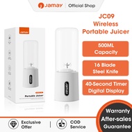 JAMAY Portable Juicer 500ML | Wireless Electric | Ice Crusher | Type-C Charging | Pengisar Jus JC09