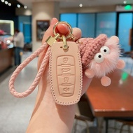 Car key cover for Haval h6 m6 f7 f7x h9 h4 remote key leather case key Holder