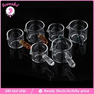 [Lovoski] Espresso Measuring Glass Jug Cup Espresso Glass Two Measurement Units Single Spouts Espresso Accessories for