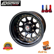 ล้อแม็กขอบ16 ออฟลึกๆ -44 ส่งฟรี!! 16x10 6h139.7 CB106 Cosmis Devil AD-V04 (ราคา4วง) ใหม่แกะกล่อง ล้อแท้ Cosmis สีดำหมุดทอง ตัวหนังสือเรเซอร์