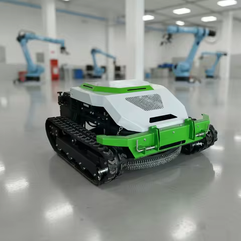 Factory Bulk Price Tracked Remote Control Lawn Mower Electric Grass Cutter CE Standard Stable Supply