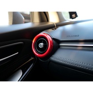 Red Air Vent Cover Set For Mazda 2 (1 = 3 Piece)