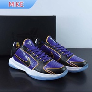 【MAX-Original】ZOOM KOBE 5 Protro Basketball Shoes "Lakers" Purple-Black Men Combat Sports NBA Sneakers