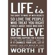 24x36inch Motivational Quote Art Print canvas Poster - Perfect for Home Wall Decor, Choose Your Styl