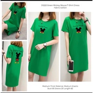 WST N1222 Green Mic Mouse T-Shirt Dress - BS2410