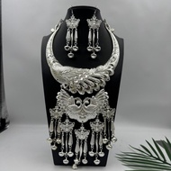 Miao Silver Necklace Collar Minority Ethnic Festival Dance Performance Pemiao Ethnic Silver Jewelry 