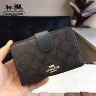 [Bestselling Style] 100% Original Coach Short Wallet Women Coin Wallet Zero Wallet Available in Stock with Receipt 53562
