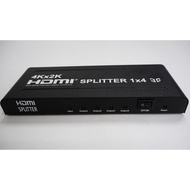 HDMI 1x4 HDMI Splitter for HDTV Support 3D & UHD 4K X 2K (Black)