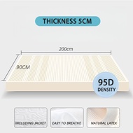 MISO Natural latex mattress 100% thickened size 5cm 7.5cm foam mattress multi size 90x200/120x200/18