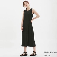 日本GU 極簡附胸墊長洋裝 灰XL  UNIQLO副牌 一件即可出門 Urban Research風格 Bratop