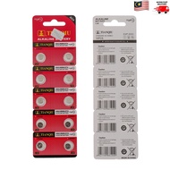 TIANQIU 10pcs(1 Pack) AG4 LR626 377 SR626 177 Button Coin Cell Alkaline Watch Clock Calculator Batte