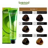 Bremod Performance Hair Color Cream Matcha Chocolate Mocha Chocolate Rich Velvet Blond Light Gloden 