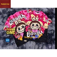 LABUBU T Shirt Baju Jersey New Trend Airport Model Day Children's and Adult Shirts: Microfiber Thail