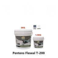 1.5KG 5KG Pentens T-200 Resistant Elastomeric Waterproofing Coating 5KG (t200) *1 Tong Per Order*