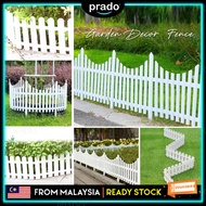 PRADO Outdoor 60cm/49cm White Home Garden Fence Indoor Fencing Decoration Gardening Tools Plant Borders Pagar Kebun