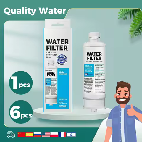 4 PCS DA97-17376B Refrigerator Water Filter Compatible For Samsung HAF-QIN/EXP, HAF-QIN, DA97-08006C