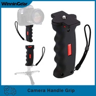 Camera Handle Grip Universal Wide Platform  Grip with 14" Screw Phone Clip Holder for SLR DSLR DC Cameras