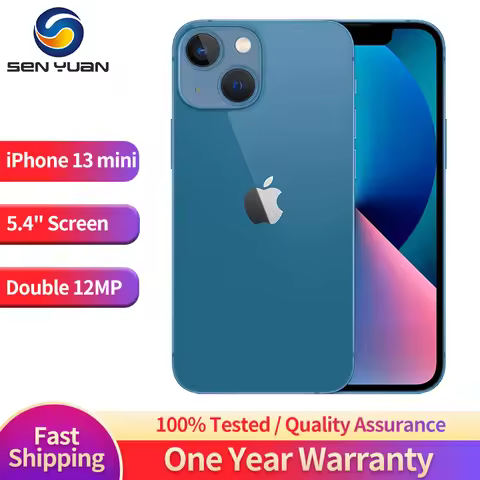 Original Apple iPhone 13 Mini 5G Mobile Phone NFC Face ID 4GB RAM 128/256/512GB ROM 5.4'' OLED Scree