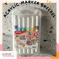 Greebel Acrylic Marker 12 Colors | Acrylic Marker | Acrylic Marker | Lestari Stationery