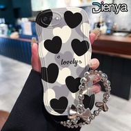 DIENYA Casing Hp Untuk OPPO A5 A3s A12E Realme C1 Case HP Casing pola cinta Kesing Anti Drop rantai 