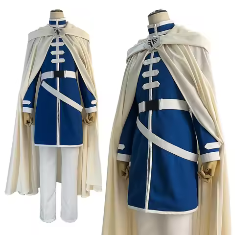 HOLOUN Frieren Beyond Journey's End Anime Himmel Cosplay Costume Wig Shawl Cloak Coat Pants Rose Net