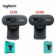 กล้องเว็บแคม webcam Original Logitech C270/C270i/C310 HD Video 720P Webcam Built-in Mic USB2.0 Computer Camera USB 2.0 for PC Lapto Video Calling กล้องเว็บแคม webcam C270i