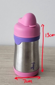 90% new Thermos 保溫水壺 10oz Thermos Foogo Stainless Steel Vacuum Insulated Double Wall Sippy Cup