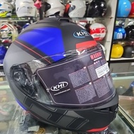 HELMET FULL FACE KHI K120-MATT BLACK/GREY+ VISOR TINTED K120
