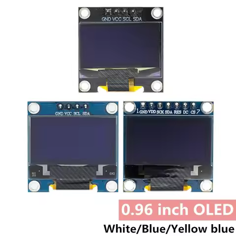 Original 0.96" OLED SPI/IIC I2C white/blue/yellow blue 0.96 inch OLED module 128X64 OLED LCD LED Dis