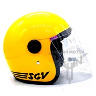 100% Original SGV Sharp Tajam Motorcycle Helmet Topi Motor Dewasa Kuning Yellow