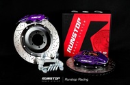 ชุดปั้มหน้า Runstop รันสตอป แท้ ISUZU D MAX 2WD 4WD MU X 2023 R3 4pot พร้อมจานขยายสองชิ้น ไฮคาร์บอน ขนาดจาน 355 มม