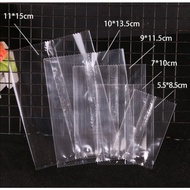 500pcs Transparent Clear Packaging Cookies Bag Machine Seal Wrapper Plastic Bag 5.5x8.5/7x10/9x11.5/