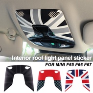 For Mini Cooper F65 F66 F67 Car Reading Light Frame Trim Leather Stickers Decoration For Mini Car In