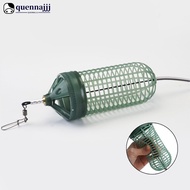 QUENNA 1Pc Adjustable Fluorescence Sea Fishing Bait Cage Plastic Nesting Cage With Figure-Eight Ring