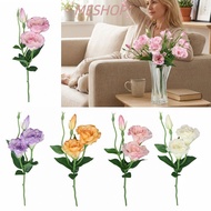 MESHOPMY Eustoma Artificial Flowers, 3 Heads Multicolor Simulation Lisianthus Flower, Creative Flora