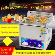 Stainless Steel Fryer/Gas DEEP FRYER/Large capacity fully automatic temperature controlled fryer炸锅