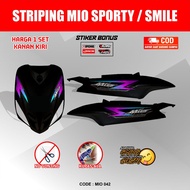 YAMAHA MIO SPORTY VARIATION STRIPING MIO SMILE STICKER/ CODE 042